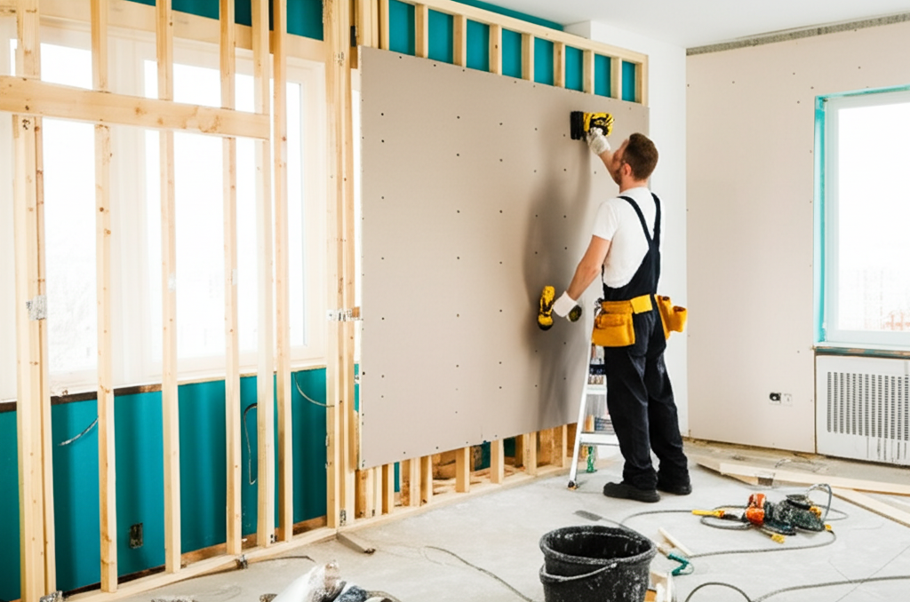 Professional drywall installation